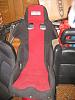 Ultrashield 16" RoadRace Seat Black with Red Stripe - Like new!-img_0753_zps702d14cc.jpg