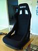 Sparco Sprint Seat Black (Brand New) Plus Wedge Engineering Bracket and Sliders-sparcoseat1.jpg