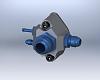 Coolant Spacer, Thermostat Cover, Water Pump Inlet Housing for AN Fittings-assembly_3_1.jpg