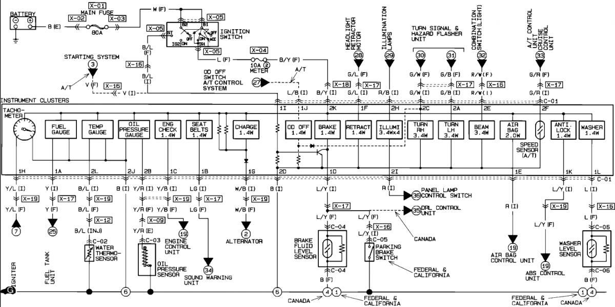 Miata Turbo Forum, Miata Wiring Diagram 1990